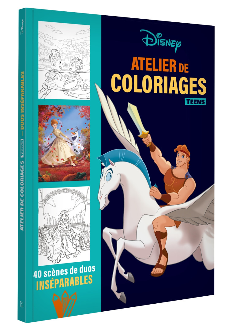 DISNEY - LES ATELIERS DE COLORIAGES - LES DUOS INSEPARABLES - XXX - DISNEY HACHETTE