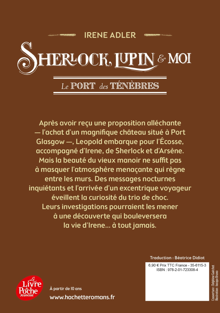 SHERLOCK, LUPIN ET MOI T11 LE PORT DES TENEBRES - ADLER IRENE - POCHE JEUNESSE