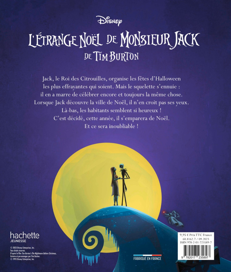 L'ETRANGE NOEL DE MONSIEUR JACK - BURTON - DISNEY HACHETTE