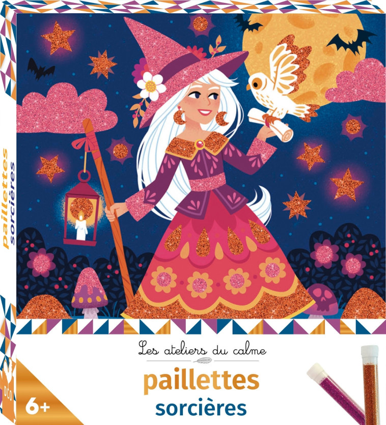 PAILLETTES SORCIERES - MINI BOITE AVEC ACCESSOIRES - FABRE LEA - DEUX COQS D OR