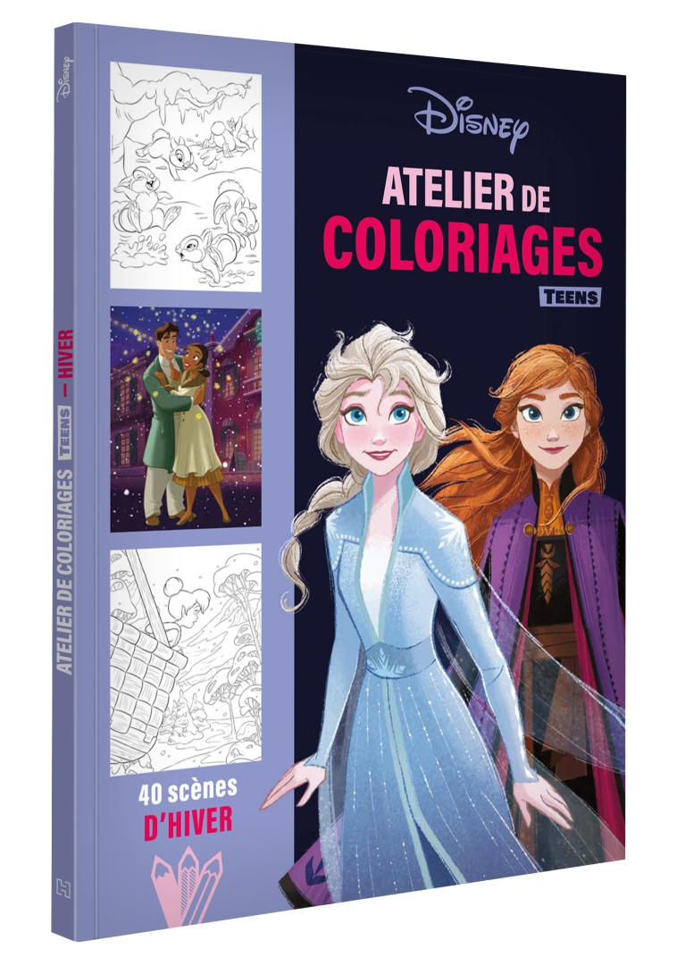 ATELIER DE COLORIAGES TEENS - L'HIVER - XXX - DISNEY HACHETTE