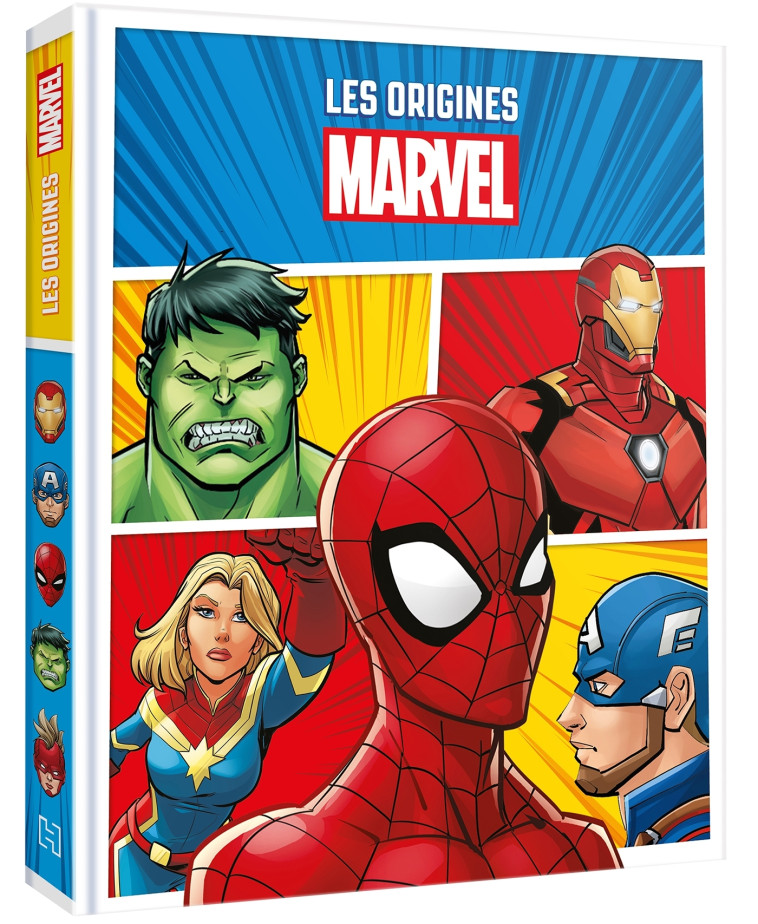 MARVEL - LES ORIGINES DES SUPER HEROS - SPIDER-MAN, HULK, IRON-MAN, CAPTAIN MARVEL, CAPTAIN AMERICA - XXX - DISNEY HACHETTE