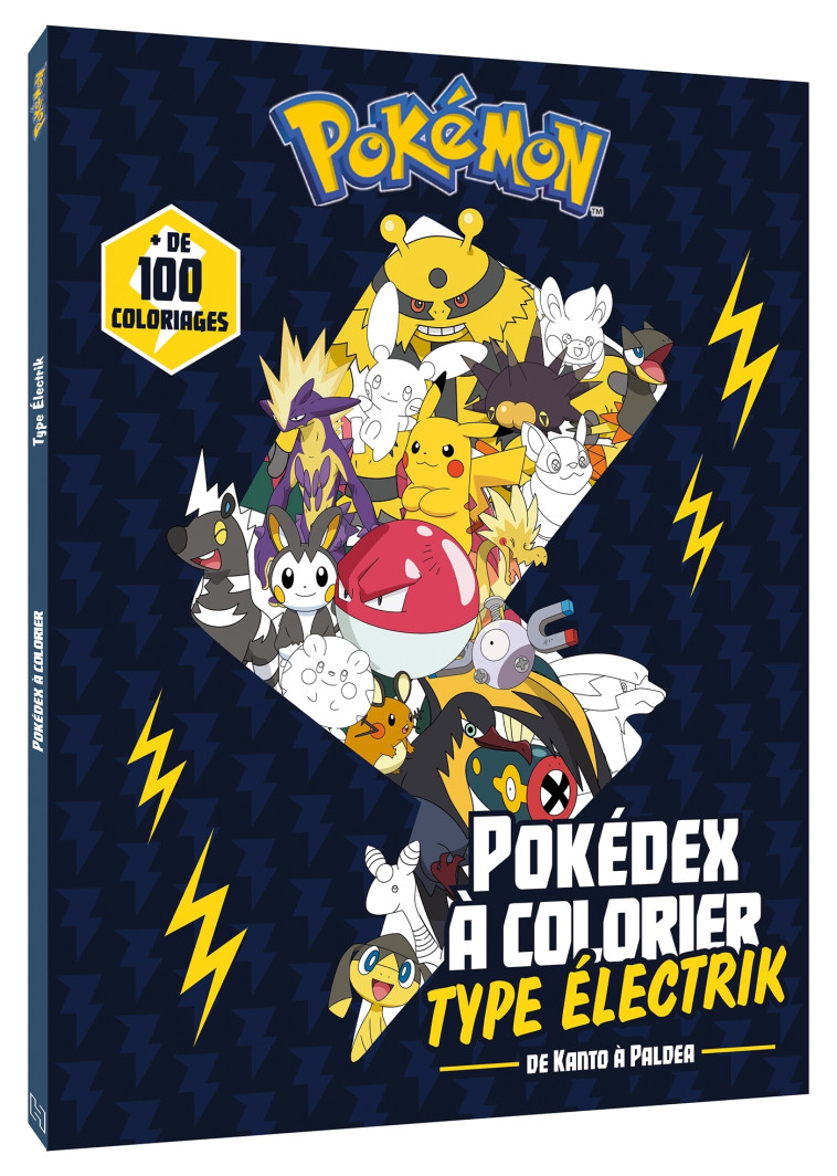 POKEMON POKEDEX A COLORIER TYPE ELECTRIK - XXX - HACHETTE JEUN.