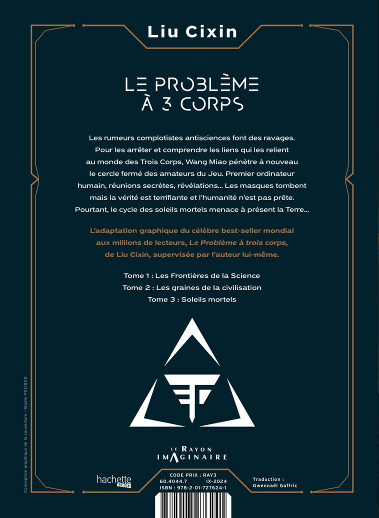 LE PROBLEME A TROIS CORPS TOME 3 - CIXIN LIU - HACHETTE HEROES