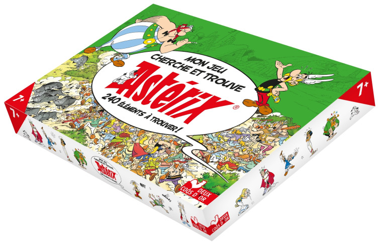 MON JEU CHERCHE ET TROUVE ASTERIX - COFFRET AVEC PLATEAU ET CARTES - COLLECTIF - DEUX COQS D OR