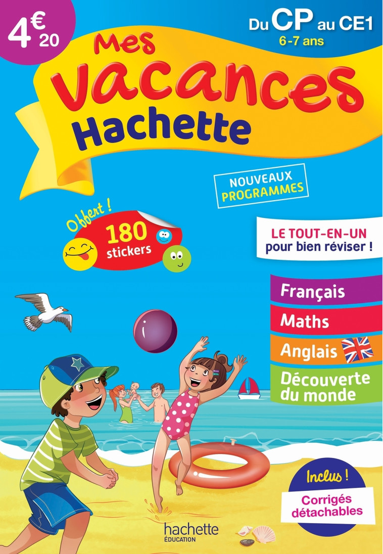 MES VACANCES HACHETTE - DU CP AU CE1 - CAHI ER DE VACANCES 2021 - SIMON/ROCARD/BERLION - HACHETTE EDUC