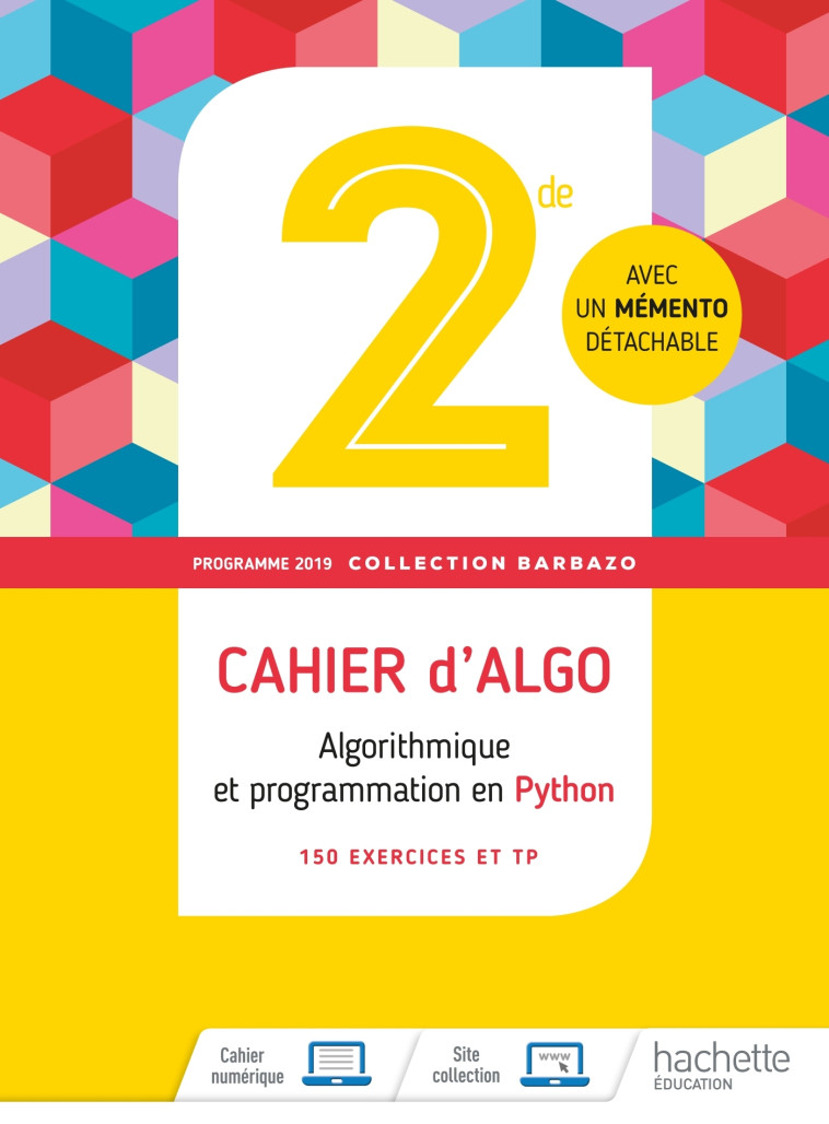 BARBAZO ALGO 2NDE - CAHIER D'EXERCICES - ED . 2019 - PLASSIN/TEULIE - HACHETTE EDUC