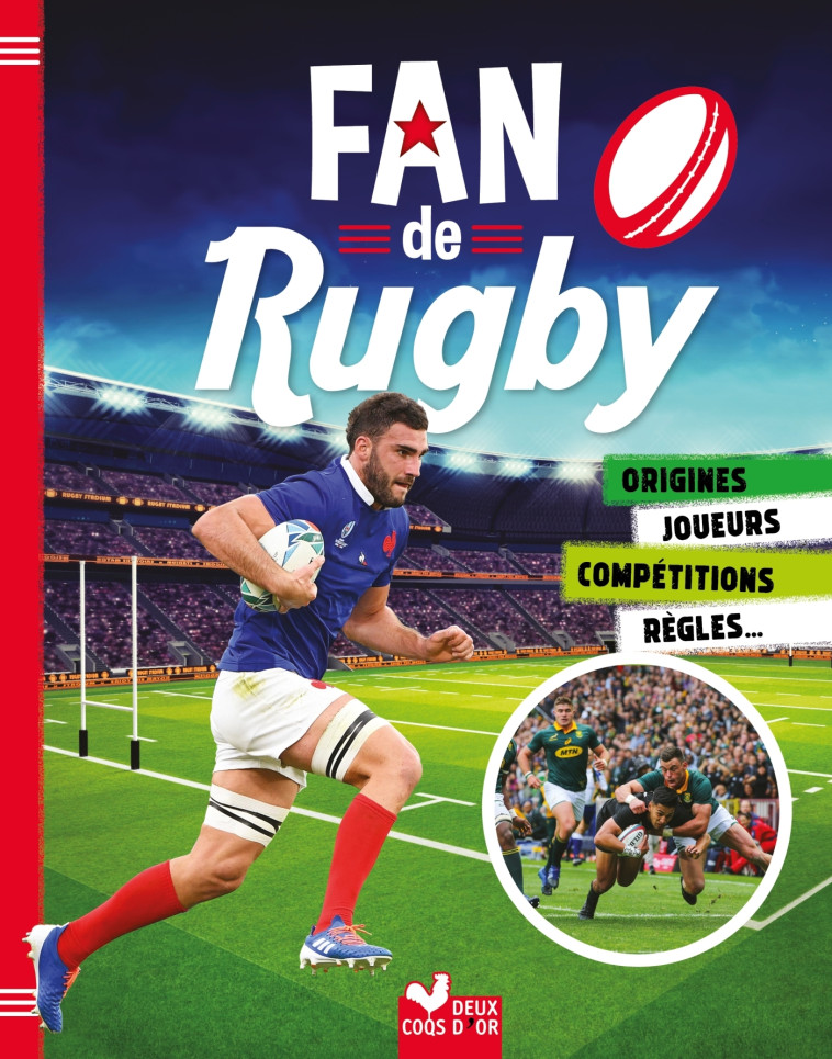 FAN DE RUGBY - ROBIN - DEUX COQS D OR