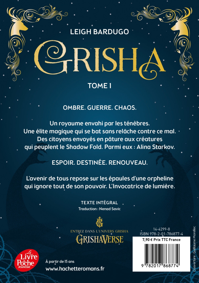 GRISHA T01 - BARDUGO LEIGH - POCHE JEUNESSE