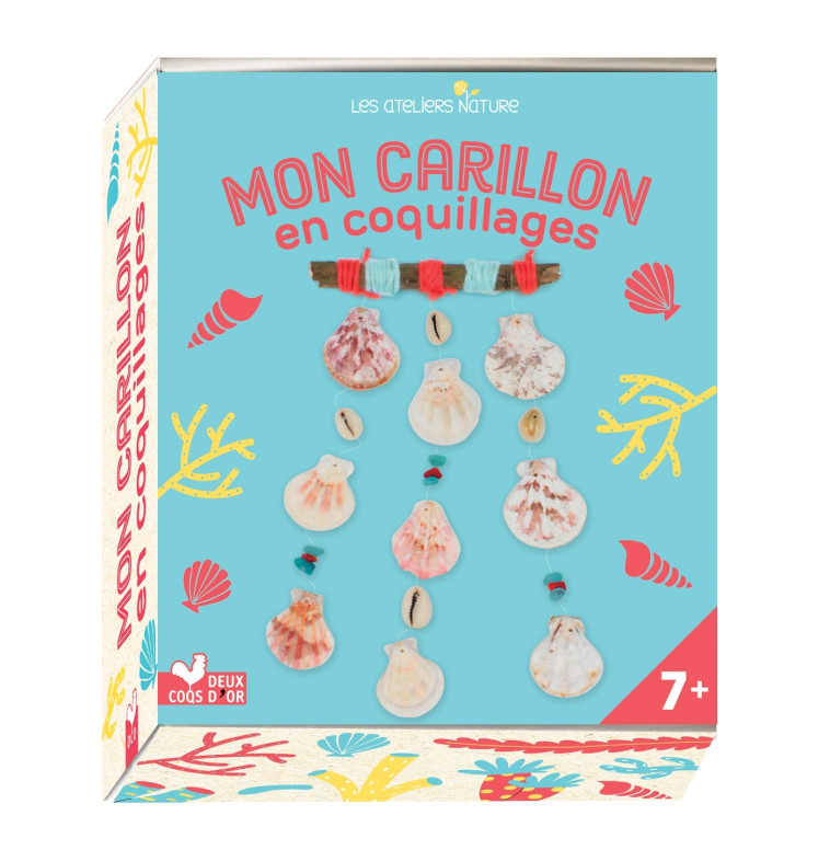 MON CARILLON EN COQUILLAGES - MINI BOITE AV EC ACCESSOIRES - XXX - DEUX COQS D OR