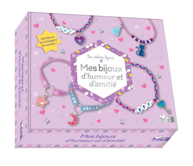 MES BIJOUX D'HUMEUR ET D'AMITIE - COFFRET AVEC ACCESSOIRES - MADEMOISELLE LUPIN - DEUX COQS D OR