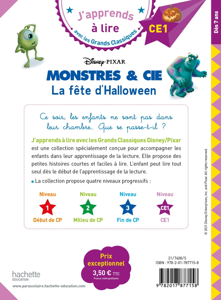 MONSTRES ET CIE LA FETE D'HALLOWEEN CE1 - ALBERTIN ISABELLE - HACHETTE EDUC