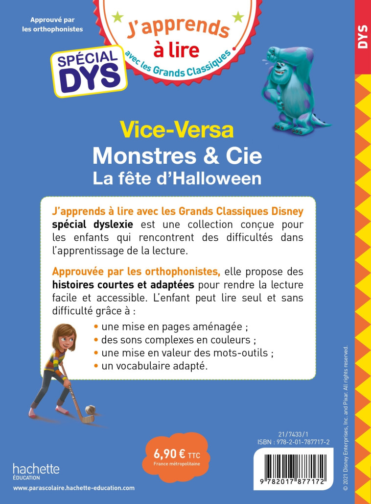 VICE-VERSA / MONSTRES ET CIE LA FETE D'HALLOWEEN SPECIAL DYS - ALBERTIN/VIRON - HACHETTE EDUC