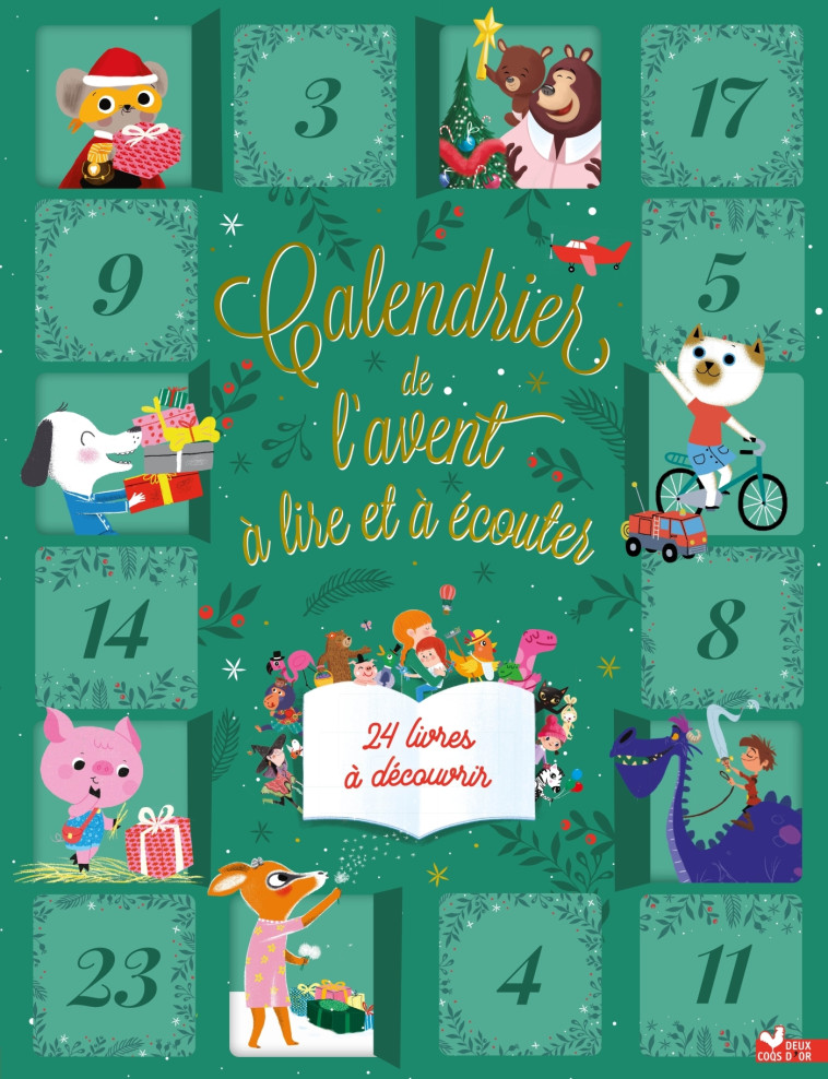 MON CALENDRIER DE L'AVENT 24 HISTOIRES A LIRE ET A ECOUTER - XXX - DEUX COQS D OR