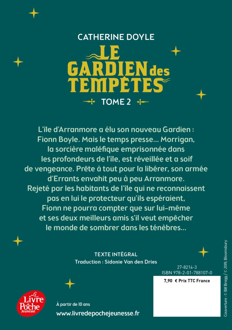 LE GARDIEN DES TEMPETES T02 LES GUERRIERS DE LA MAREE PERDUE - DOYLE CATHERINE - POCHE JEUNESSE