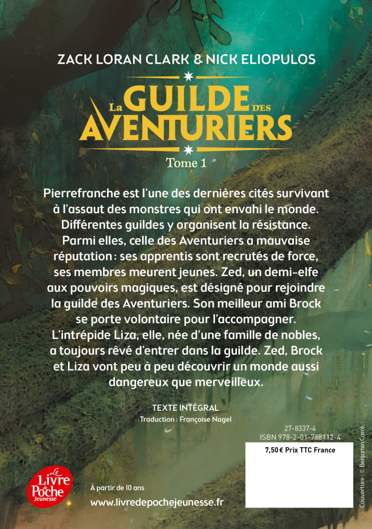 LA GUILDE DES AVENTURIERS T01 - CLARK/ELIOPULOS - POCHE JEUNESSE