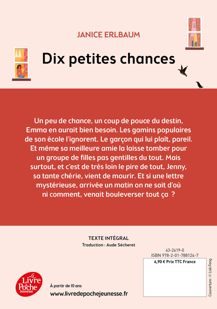 10 PETITES CHANCES - ERLBAUM JANICE - POCHE JEUNESSE