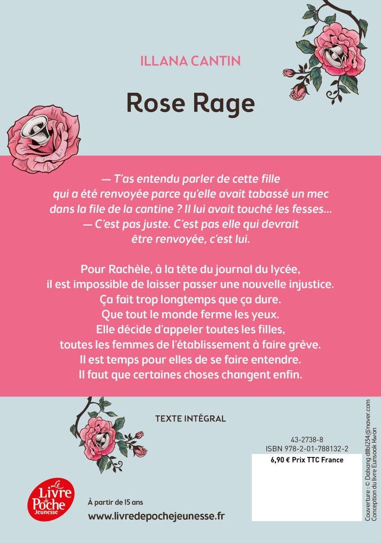 ROSE RAGE - CANTIN ILLANA - POCHE JEUNESSE