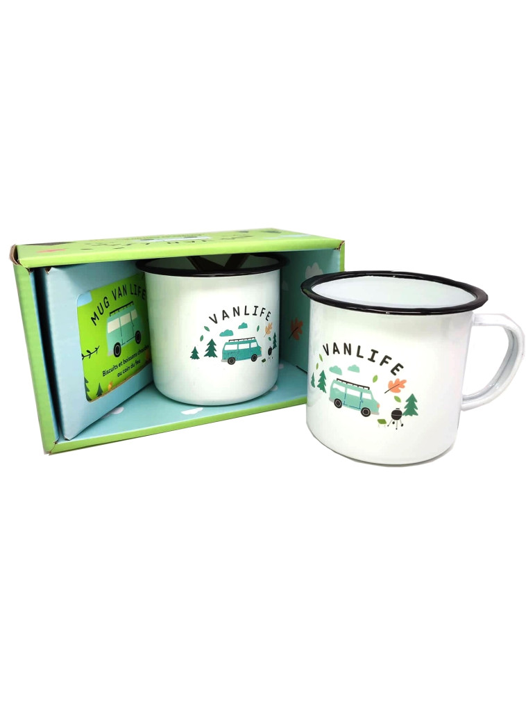 COFFRET MUG VAN LIFE - BISCUITS ET BOISSONS CHAUDES AU COIN DU FEU - XXX - HACHETTE PRAT