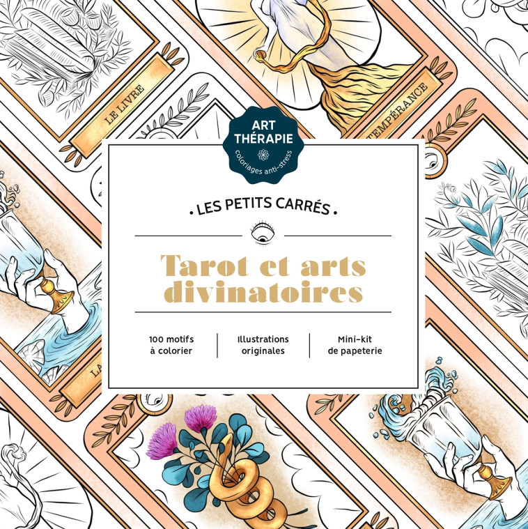 LES PETITS CARRES D'ART-THERAPIE TAROT ET ARTS DIVINATOIRES - SIVIGNON CAPUCINE - HACHETTE HEROES