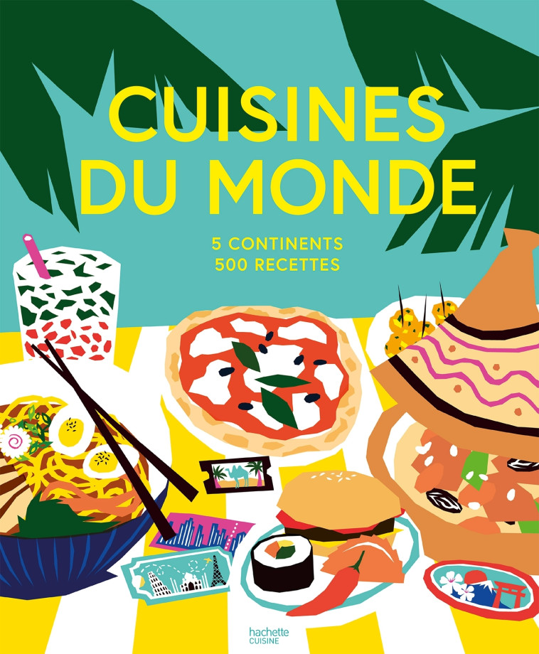 CUISINE DU MONDE - 5 CONTINENTS 500 RECETTES - XXX - HACHETTE PRAT