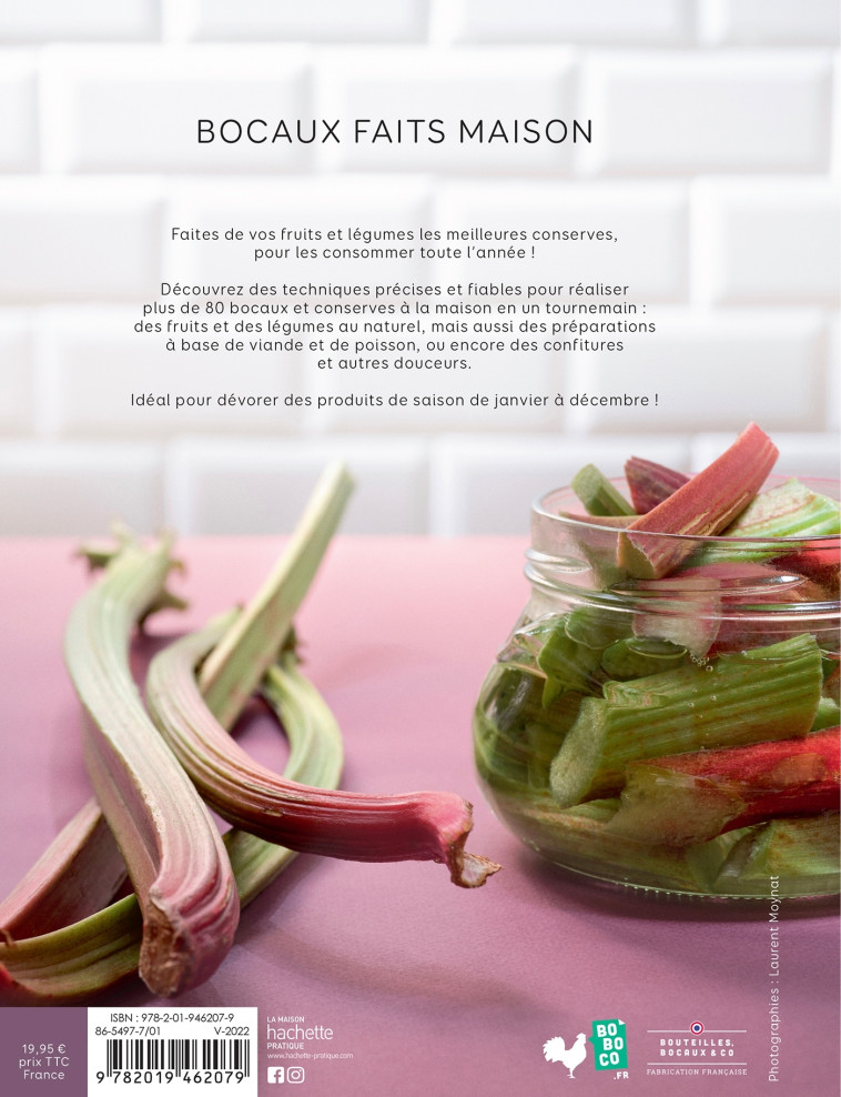 BOCAUX MAISON - 60 RECETTES SIMPLES POUR CONSOMMER TOUTE L'ANNEE DES FRUITS ET LEGUMES DE SAISON - SOUCAIL JULIE - HACHETTE PRAT