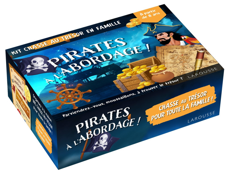 PIRATES A L'ABORDAGE LE KIT CHASSE AU TRESOR EN FAMILLE - COLLECTIF - LAROUSSE