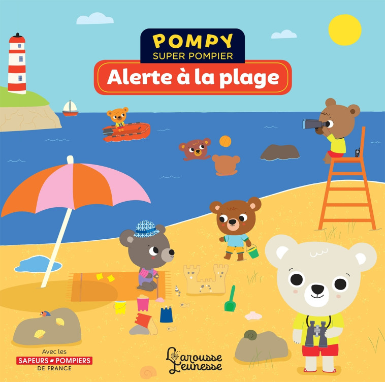 POMPY - ALERTE A LA PLAGE PANNEAU EVEIL ETAGERE J - KECIR LEPETIT/BARDY - LAROUSSE