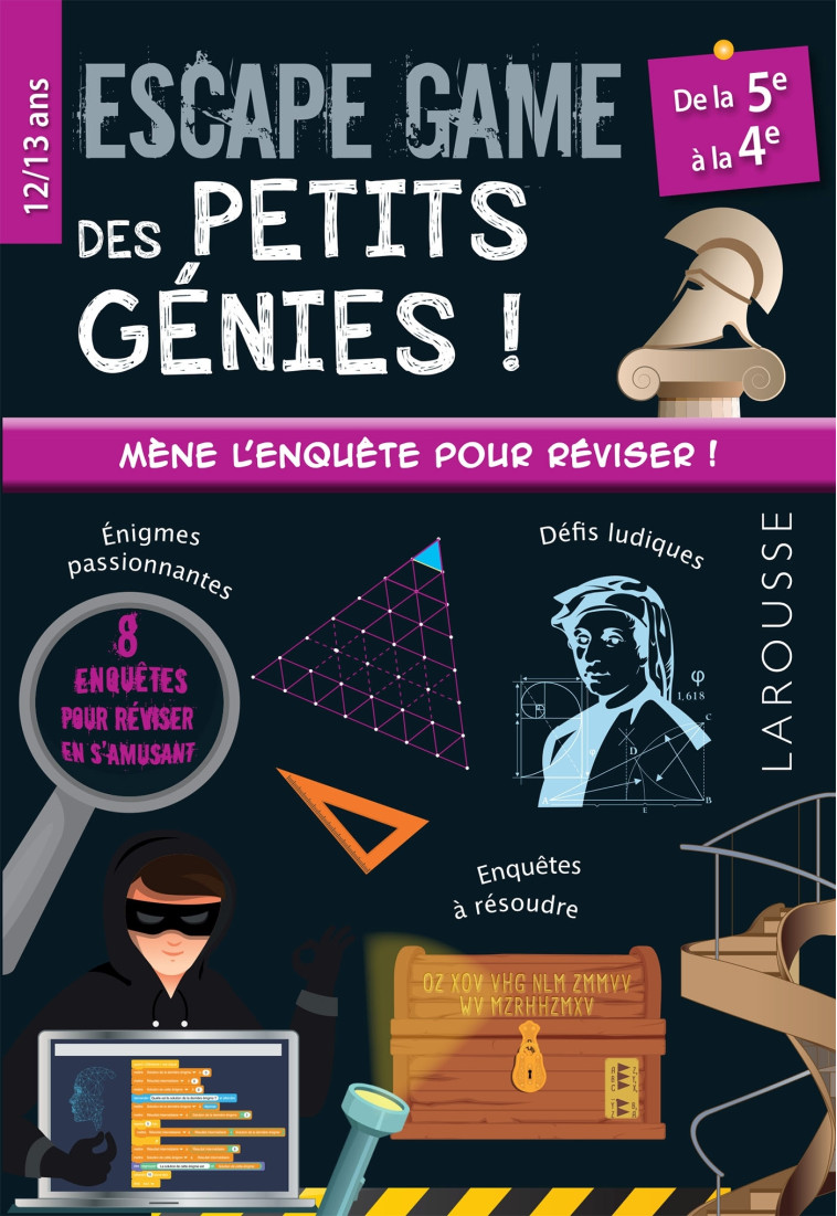 ESCAPE GAME DES PETITS GENIES 5E-4E - LEFEBVRE/CIVET - LAROUSSE