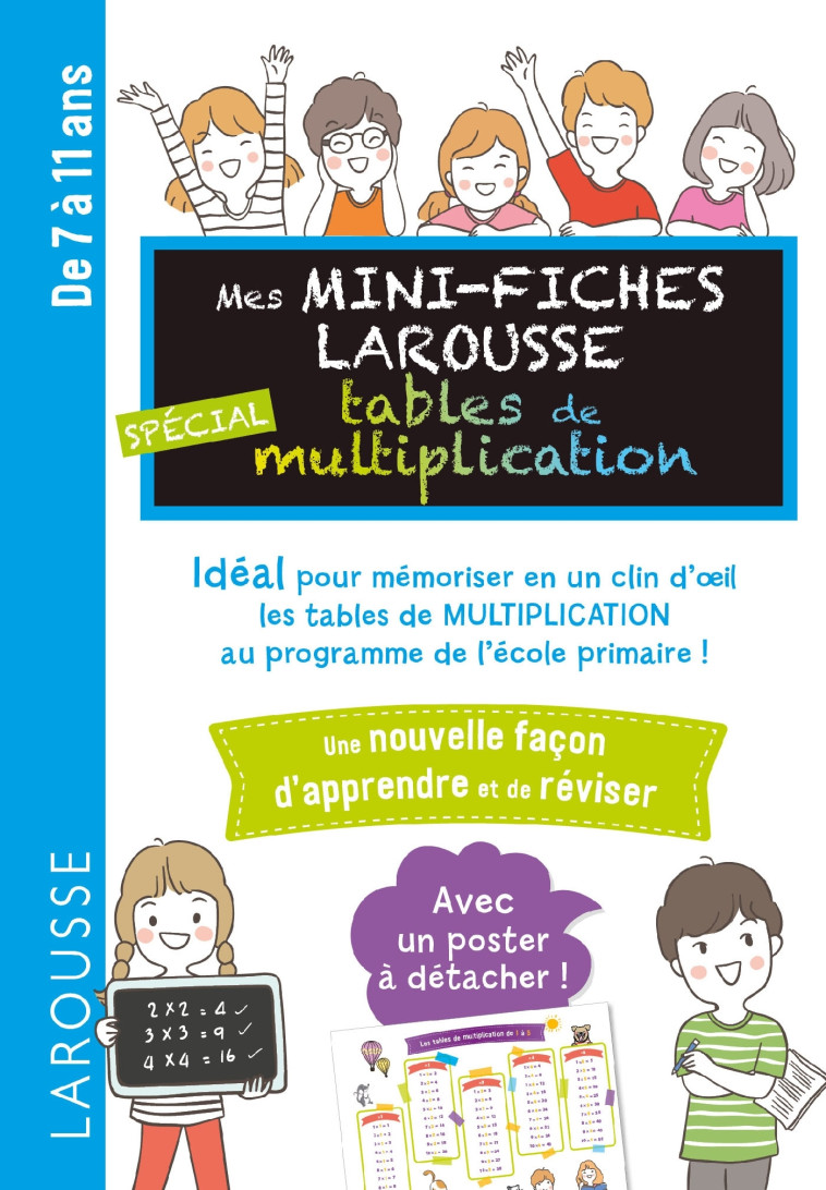 MINI FICHES TABLES DE MULTIPLICATION 7/11 ANS - COLLECTIF - LAROUSSE