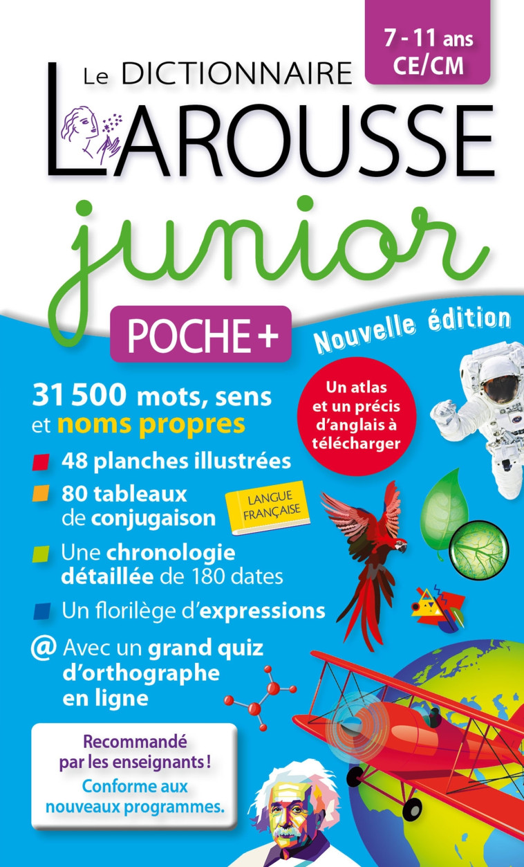 DICTIONNAIRE LAROUSSE JUNIOR POCHE PLUS 2021 - COLLECTIF - LAROUSSE