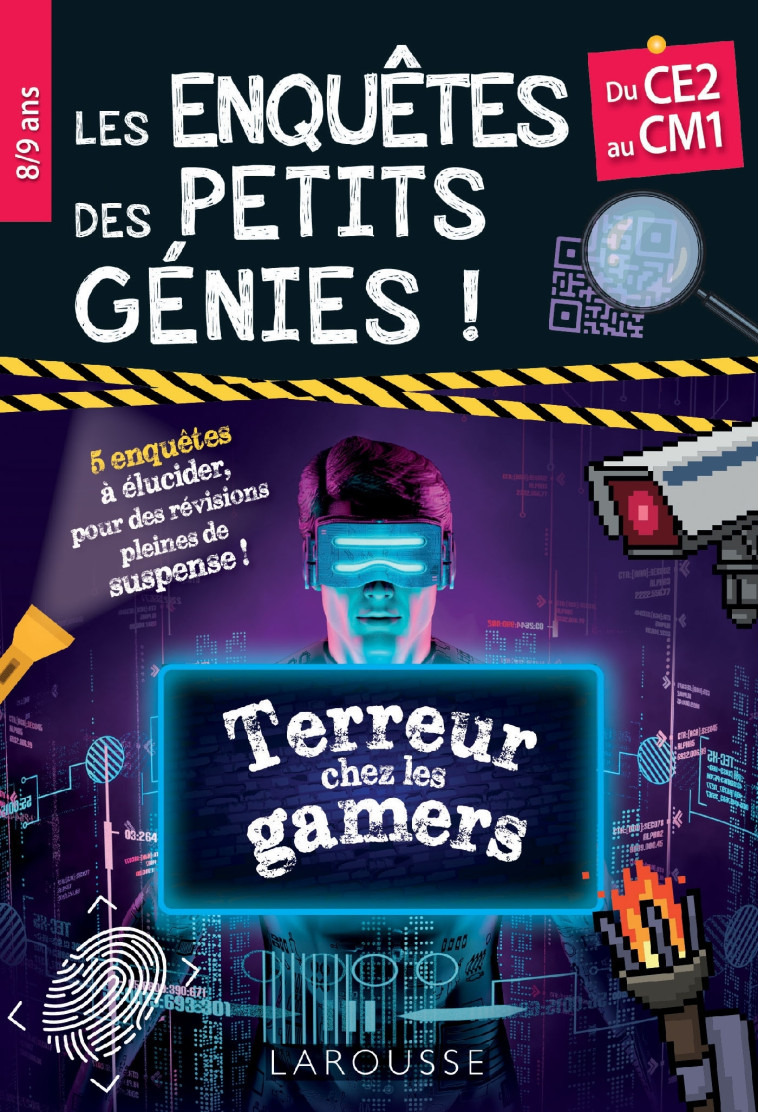 LES ENQUETES DES PETITS GENIES CE2-CM1 TERREUR CHEZ LES GAMERS - LECELLIER FRANCOIS - LAROUSSE