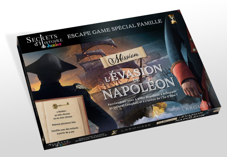 ESCAPE GAME FAMILLE L'EVASION DE NAPOLEON - SAINT-MARTIN GILLES - LAROUSSE