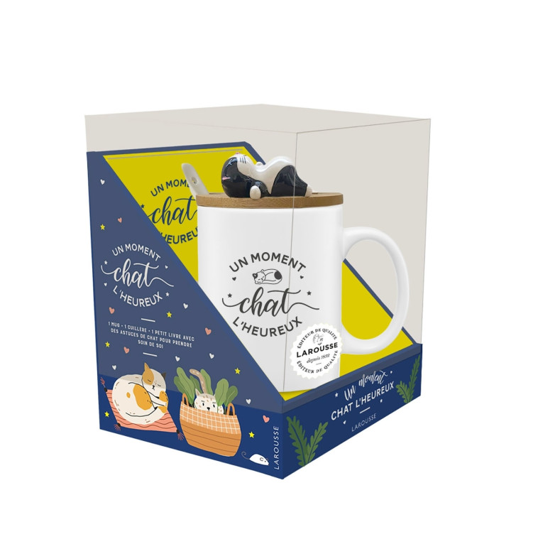 MUG UN MOMENT CHAT L'HEUREUX - XXX - LAROUSSE