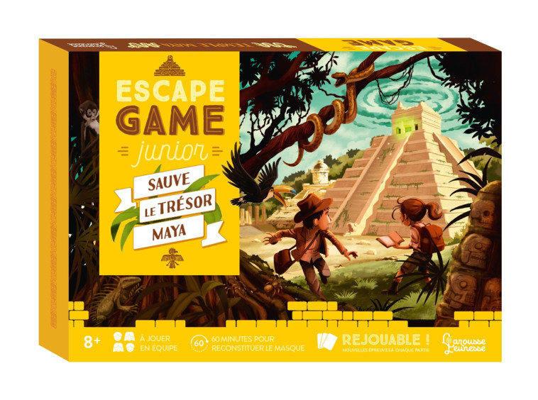 ESCAPE GAME JUNIOR - SAUVE LE TRESOR MAYA - XXX - LAROUSSE