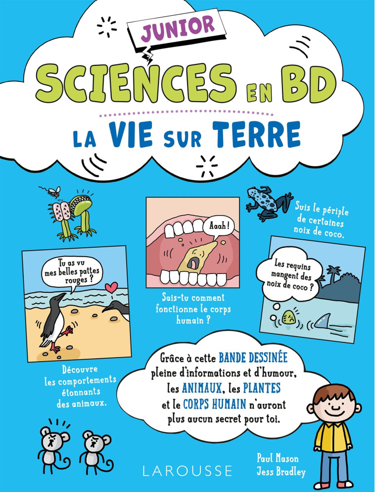 SCIENCES EN BD JUNIOR LA VIE SUR TERRE - COLLECTIF - LAROUSSE