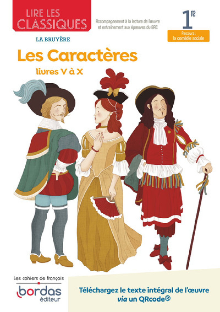 LIRE LES CLASSIQUES - FRANCAIS 1RE - OEUVRE LES CARACTERES - LIVRES V A X - COLLECTIF - BORDAS