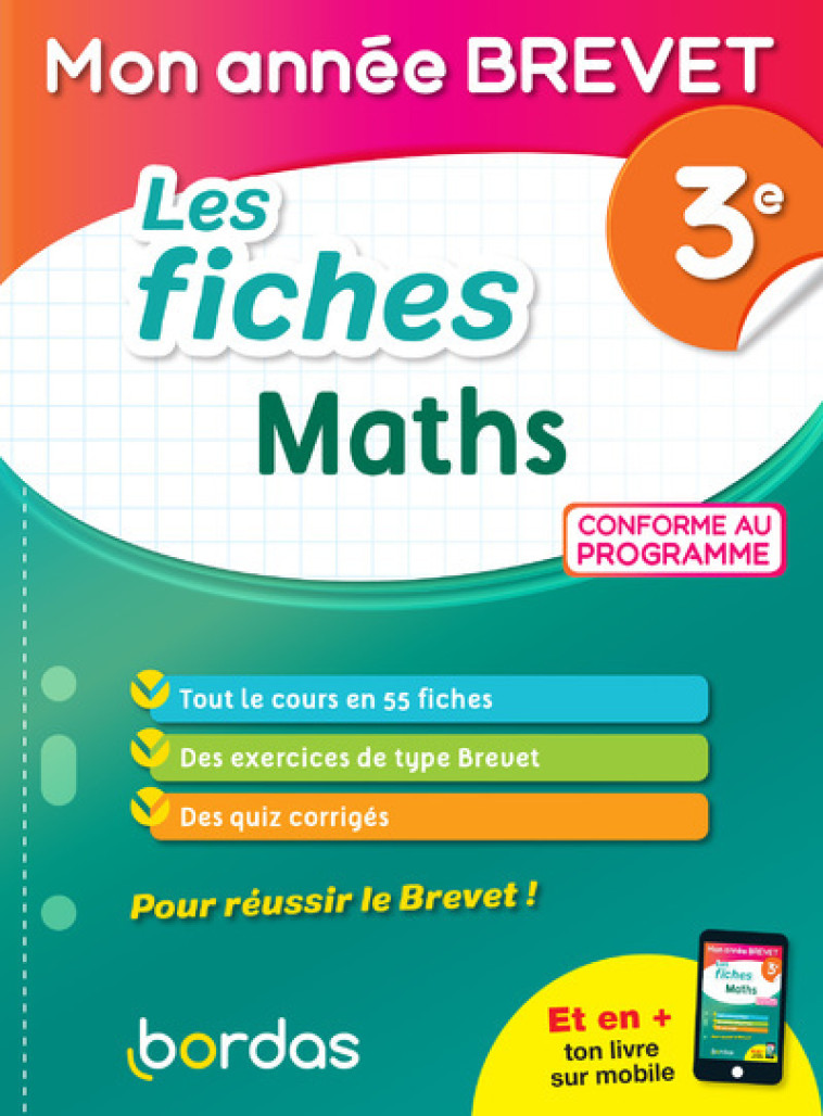 LES FICHES MATHS 3E 2021 - GELEBART YANN - BORDAS