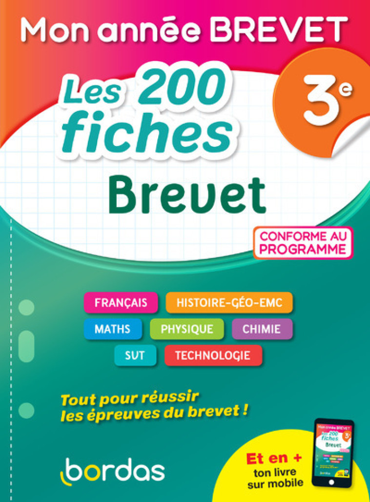 200 FICHES BREVET 3E 2021 - GARGALLO/LASSUS - BORDAS