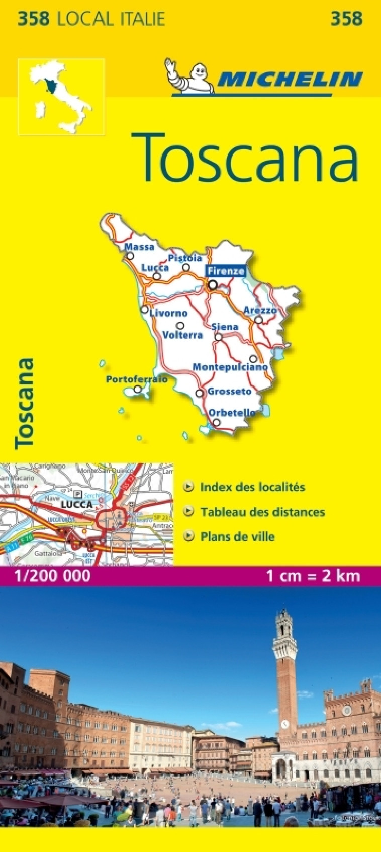 CARTE LOCALE 358 TOSCANA / TOSCANE - XXX - MICHELIN