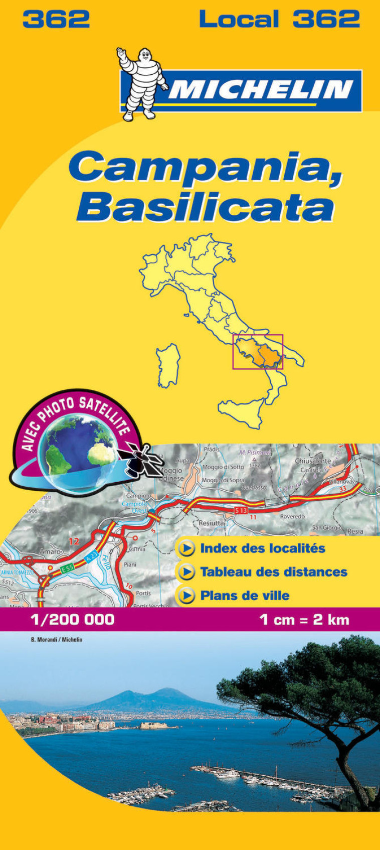 CARTE LOCALE 362 CAMPANIA, BASILICATA - XXX - MICHELIN