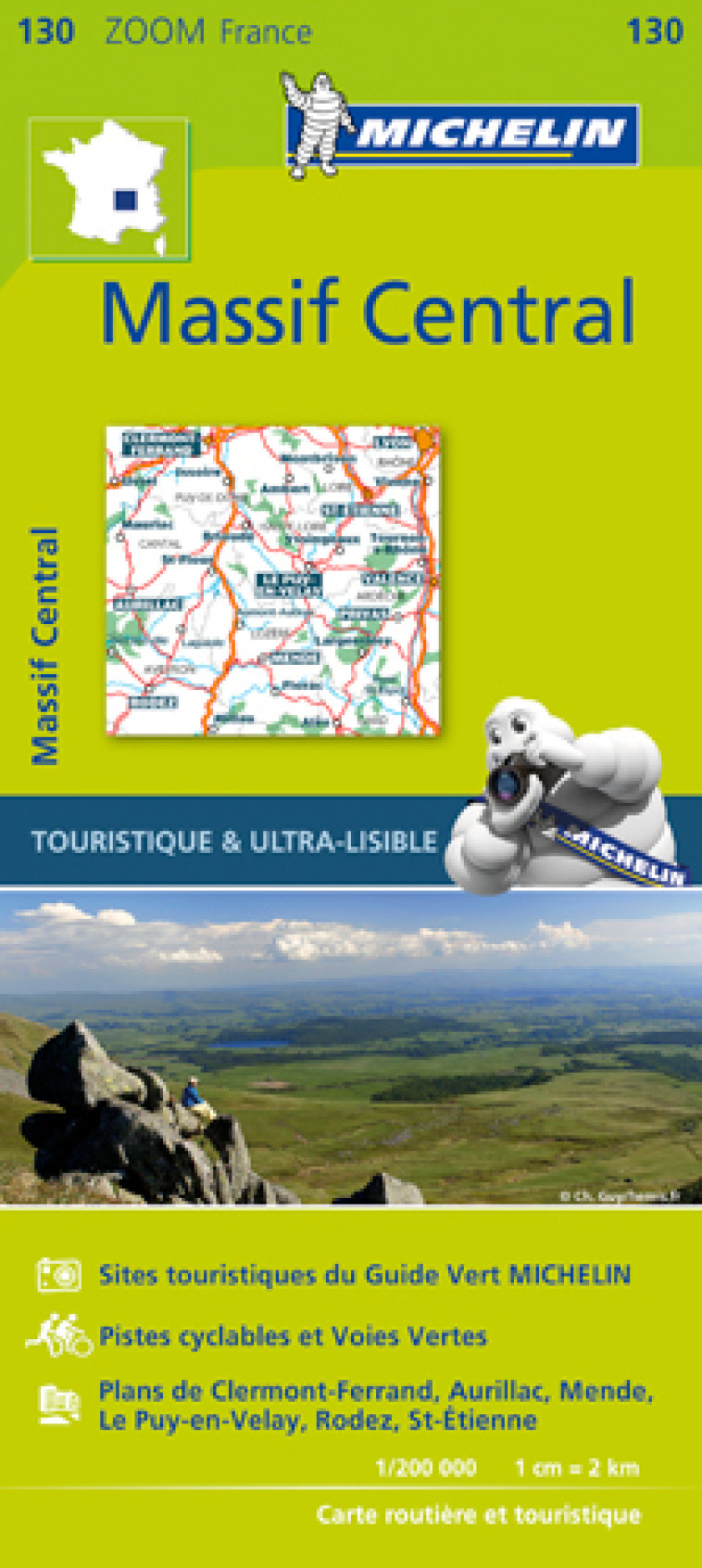 CARTE ZOOM 130 MASSIF CENTRAL - XXX - MICHELIN