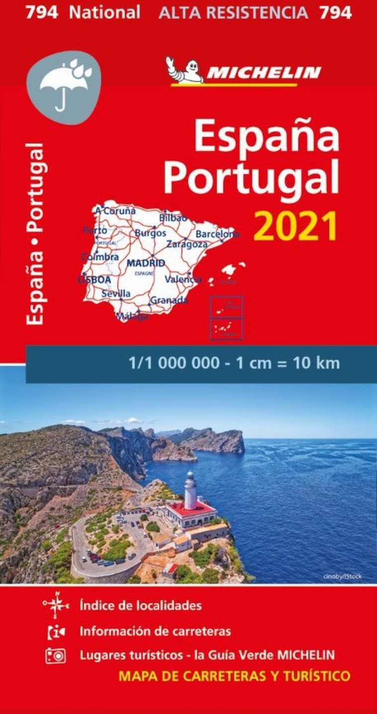 ESPANA, PORTUGAL 2021 - PAPEL ALTA RESISTEN CIA / ESPAGNE, PORTUGAL 2021 - INDECHIRABLE - XXX - MICHELIN