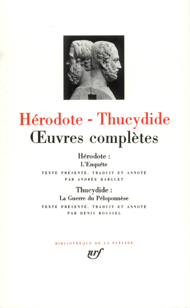 OEUVRES COMPLETES - HERODOTE/THUCYDIDE - GALLIMARD