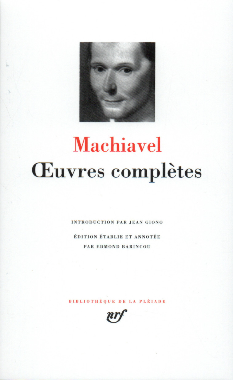 OEUVRES COMPLETES - MACHIAVEL NICOLAS - GALLIMARD