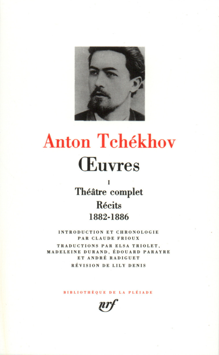 OEUVRES T1 - TCHEKHOV ANTON - GALLIMARD