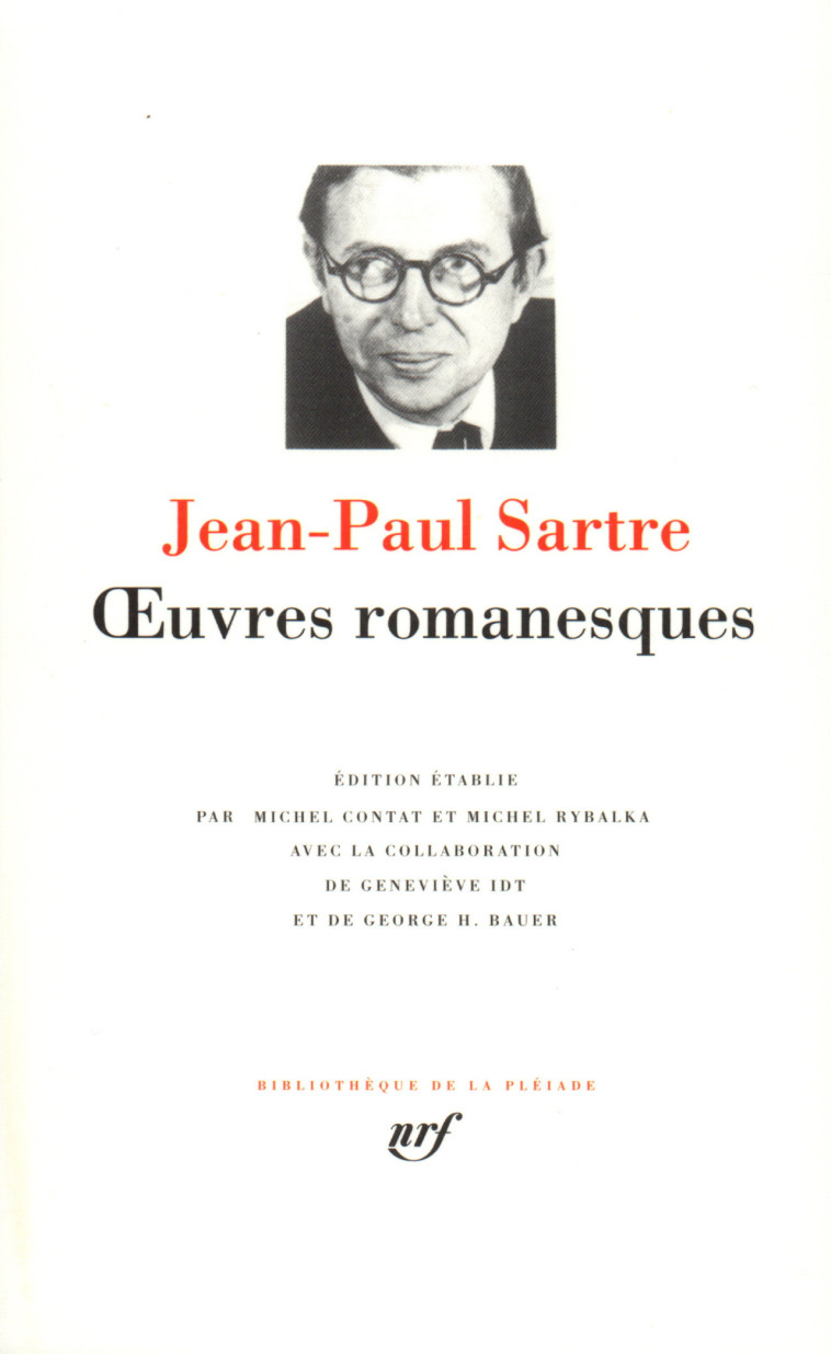 OEUVRES ROMANESQUES - SARTRE JEAN-PAUL - GALLIMARD