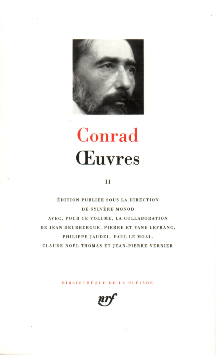 OEUVRES T2 - CONRAD JOSEPH - GALLIMARD