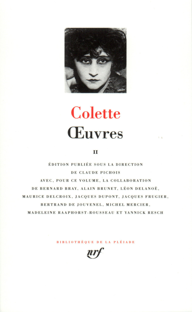 OEUVRES T2 - COLETTE - GALLIMARD