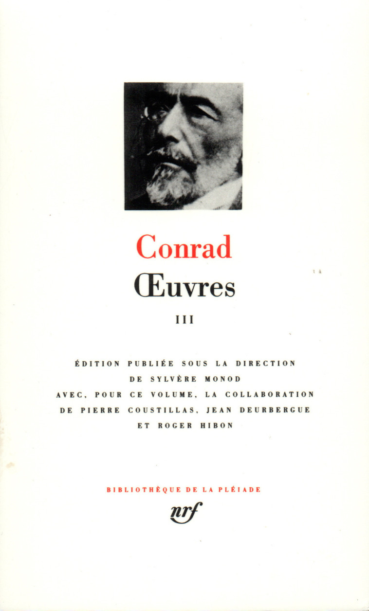 OEUVRES T3 - CONRAD JOSEPH - GALLIMARD